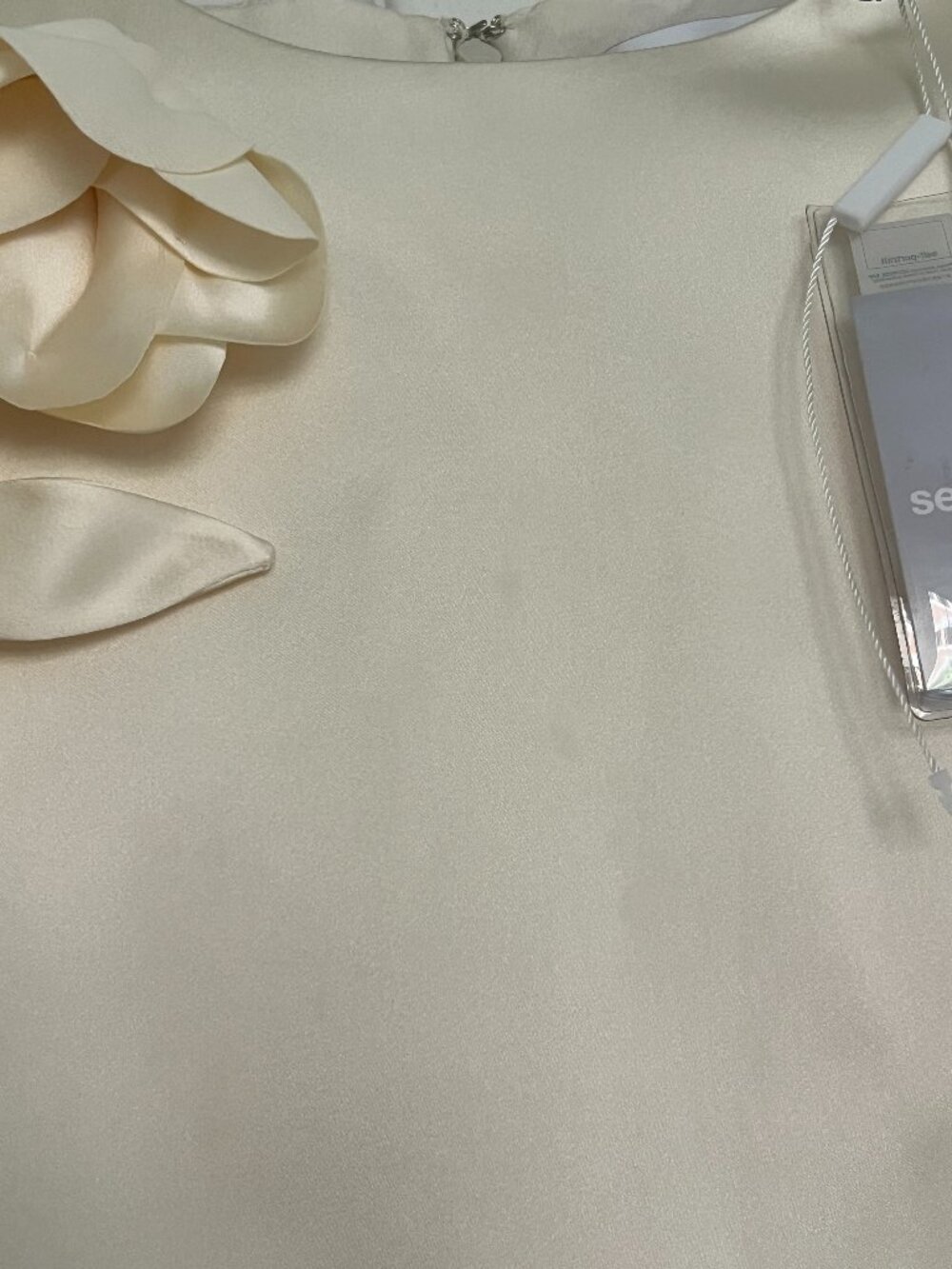Self-Portrait Flower Satin Mini Dress - NWT US SIZE 6 - Picture 8 of 8